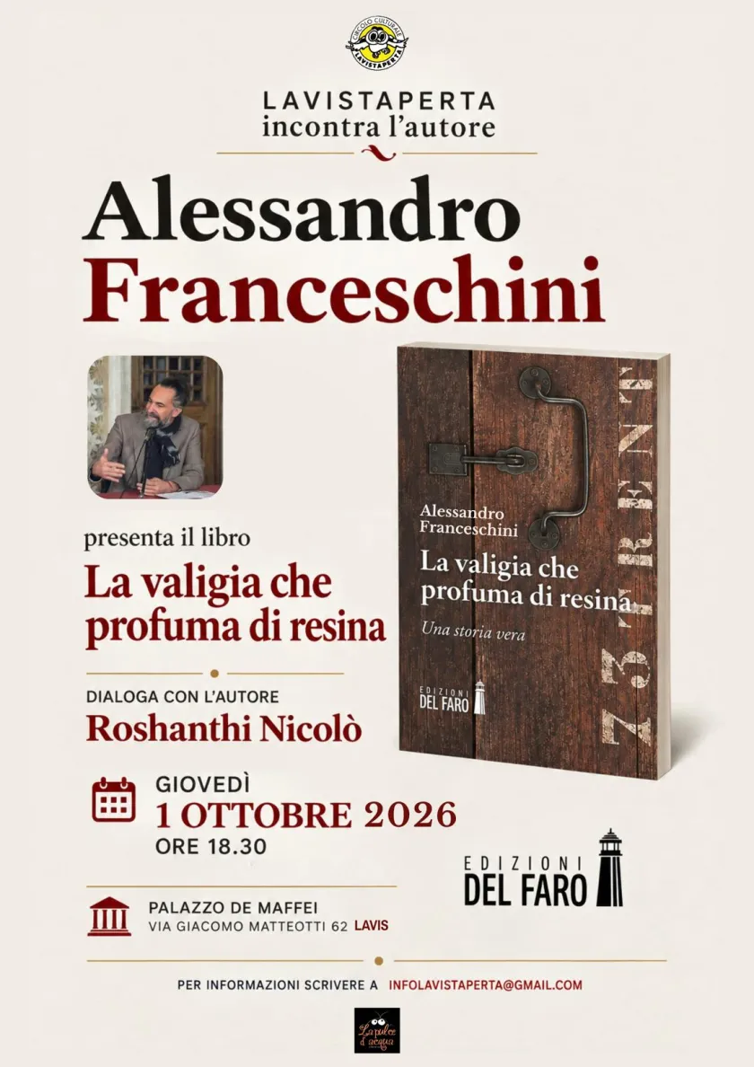 Presentazione del libro "La valigia che profuma di resina"