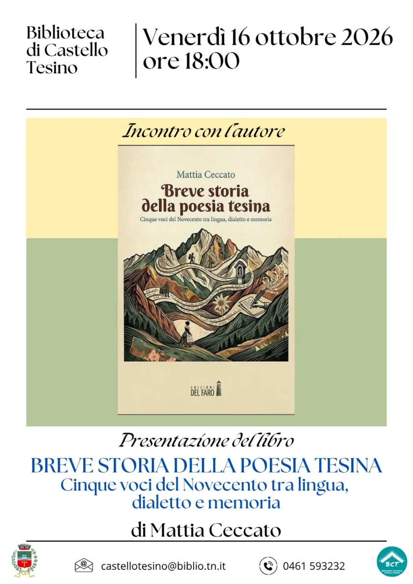 Presentazione "Breve storia della poesia tesina"