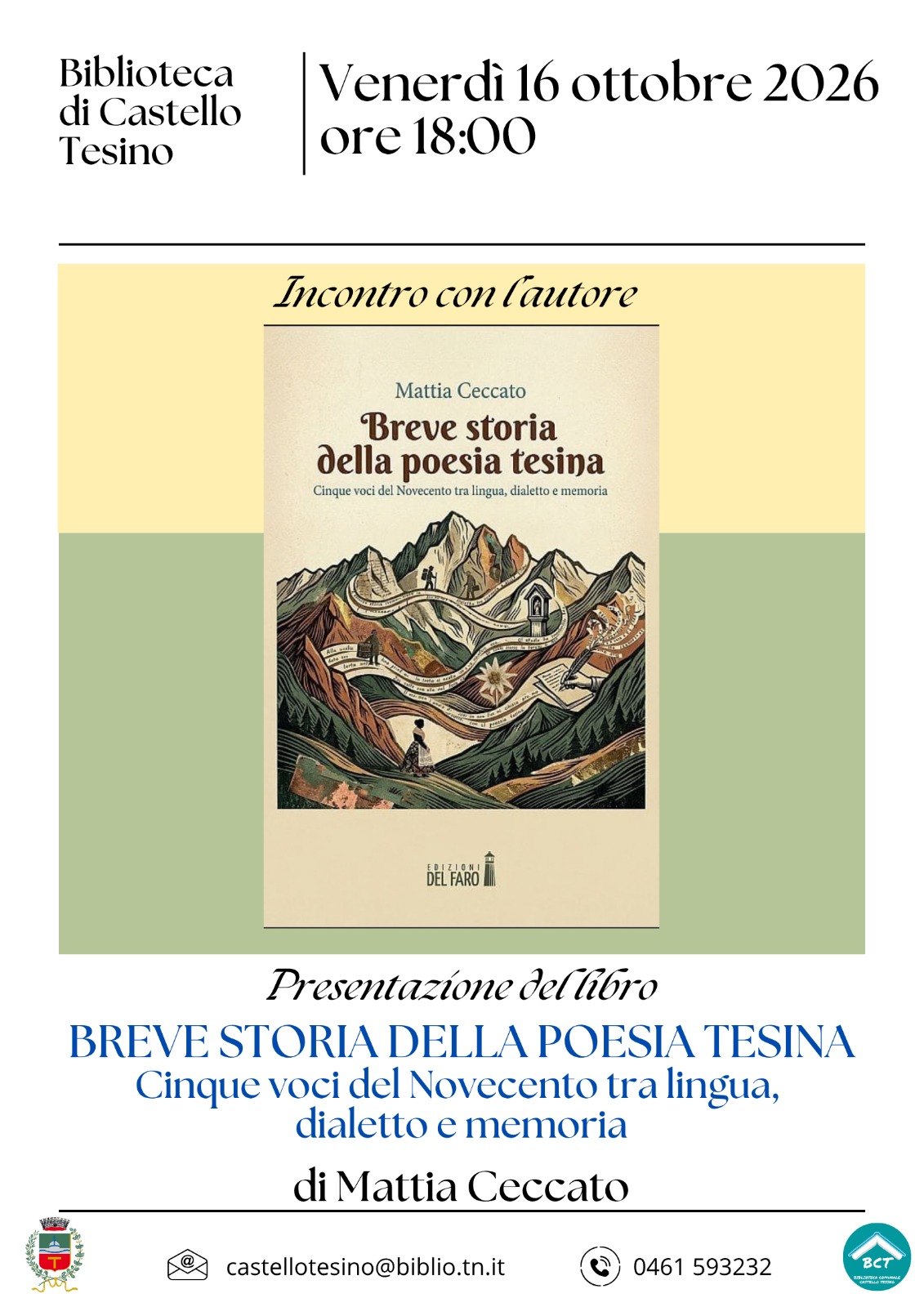 Presentazione "Breve storia della poesia tesina"