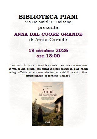 Presentazione di "Anna dal cuore grande" di Anita Cainelli