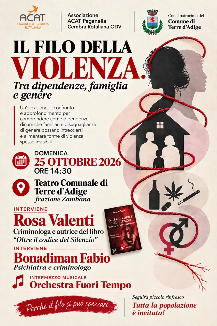 Sara Conci ospite al Teatro Comunale di Zambana (TN) con La forza di una madre