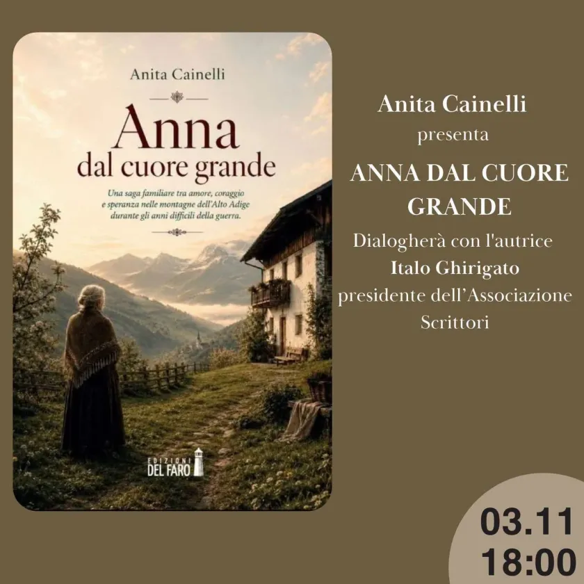 "Anna dal cuore grande" alla Biblioteca Civica di Bolzano